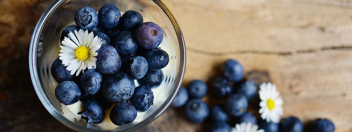 Blueberries in Glass Image